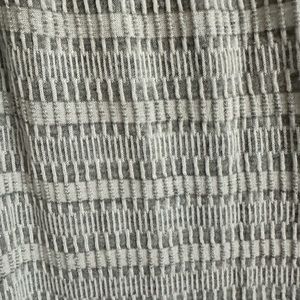 Grey and white print cotton romper